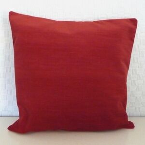 Pair of SCHUMACHER Red Velvet Pillow Covers - 21"